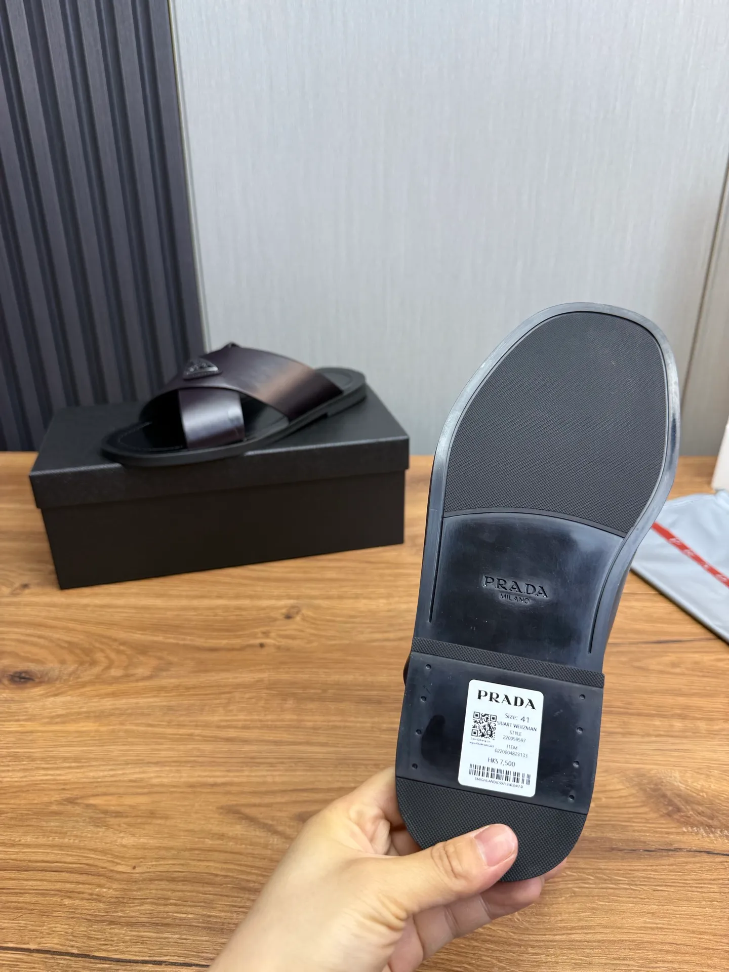Factory price 340💰 ＰＲＡＤＡPrada - popular men's slippers hot sale 🔥 🩴Official website one to one production 38-45 sizes 45 46 🉑️Customized!